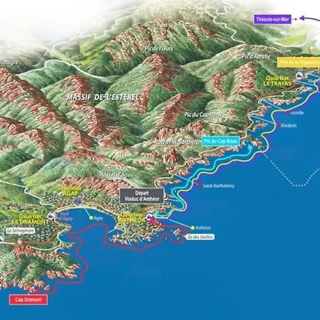 4/5 Personnes Vue Piscine Et Montagne Cap Estérel Pierre Et Vacance Nature Et Sport Appartamento Saint-Raphaël